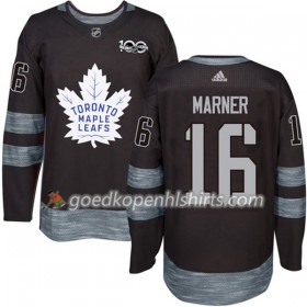 Toronto Maple Leafs Mitchell Marner 16 1917-2017 100th Anniversary Adidas Zwart Authentic Shirt - Mannen